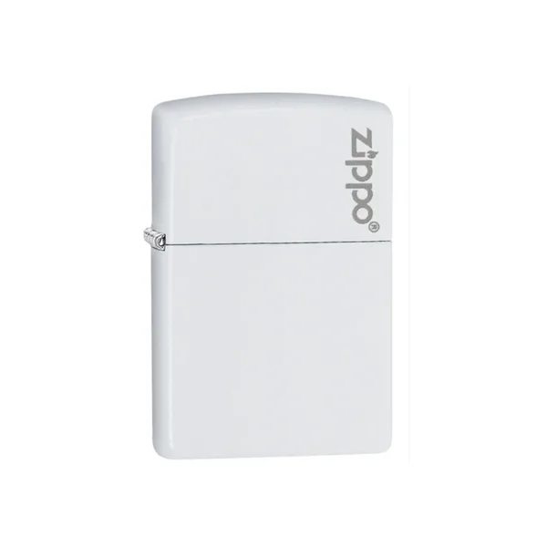 ZIPPO WHITE MATTE WITH ZIPPO LOGO
