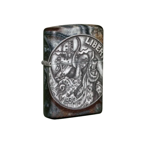 ZIPPO PIRATE COIN DESIGN