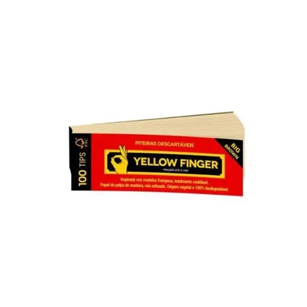 PITEIRA DE PAPEL YELLOW FINGER BIG BROWN