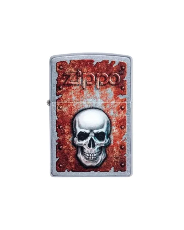 ZIPPO RUSTED SKULL DESIGN*