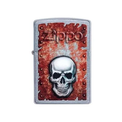 ZIPPO RUSTED SKULL DESIGN*