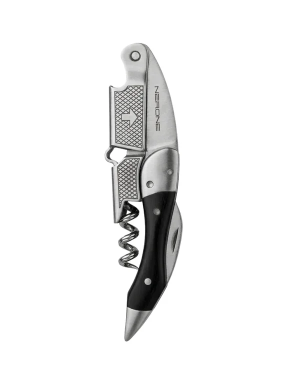 ABRIDOR SACA ROLHAS SOMMELIER PRO NERONE AÇO INOX