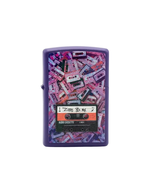 ZIPPO 80S CASSETTE TAPE DESIGN