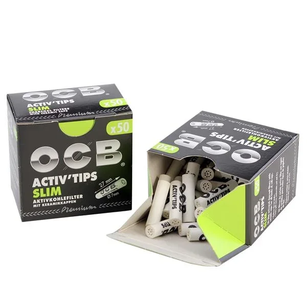 FILTRO CARVAO ATIVADO ACTIV TIPS 7MM - OCB