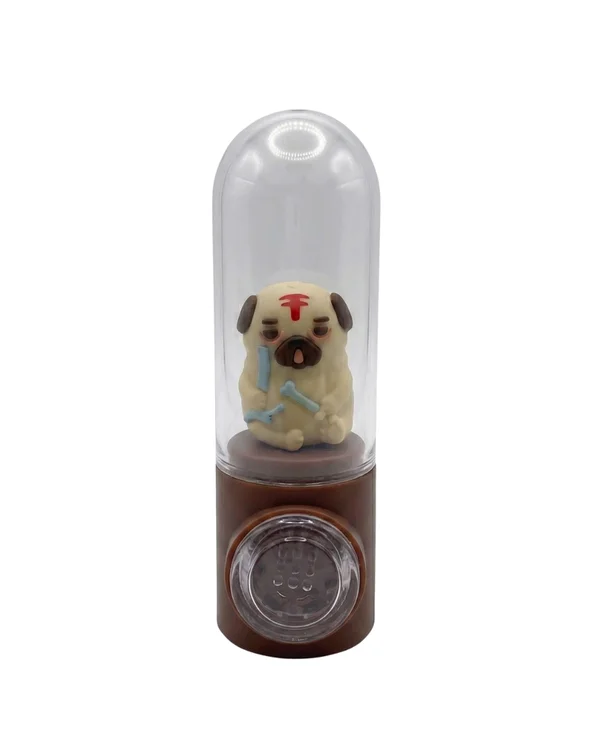 PIPE DE VIDRO GLASS SMOKING PIPE - CACHORRO MECANI