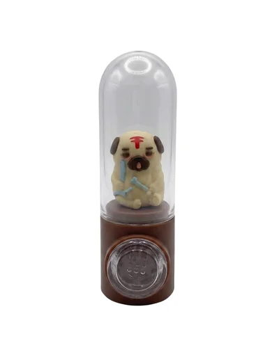 PIPE DE VIDRO GLASS SMOKING PIPE - CACHORRO MECANI
