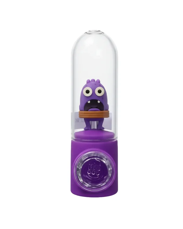 PIPE DE VIDRO GLASS SMOKING PIPE - MONSTRO ROXO