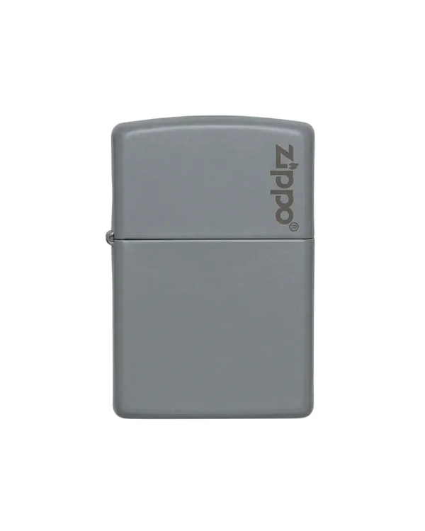 ZIPPO FLAT GREY LOGO 49452ZL
