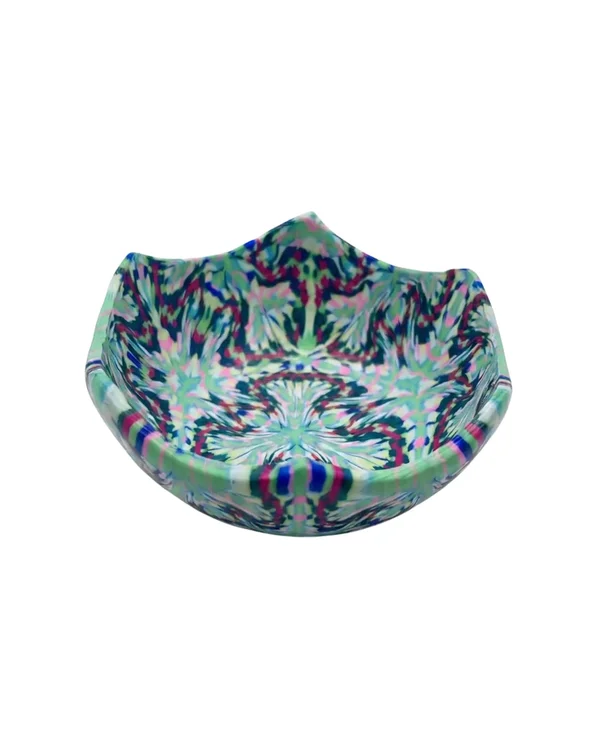 CUIA DE CERAMICA PLASTICA GRANDE-AZUL VERMELHO ROSA