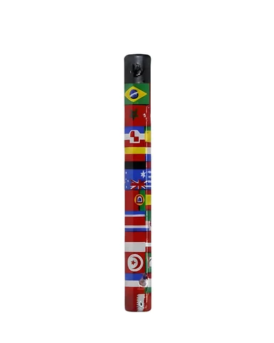 PITEIRA DE VIDRO HIPPIE BONG 6mm - COPA 2022