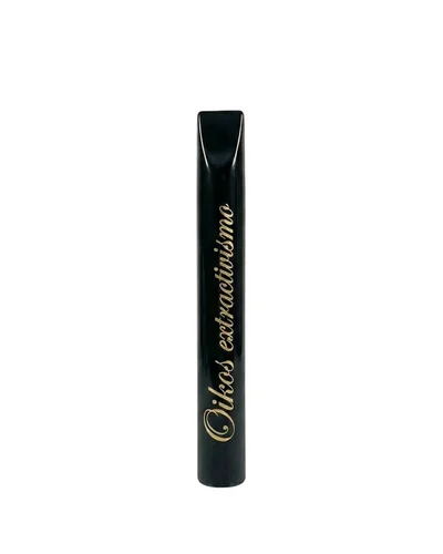 PITEIRA DE VIDRO OIKOS 7mm - BICO CHATO PRETO