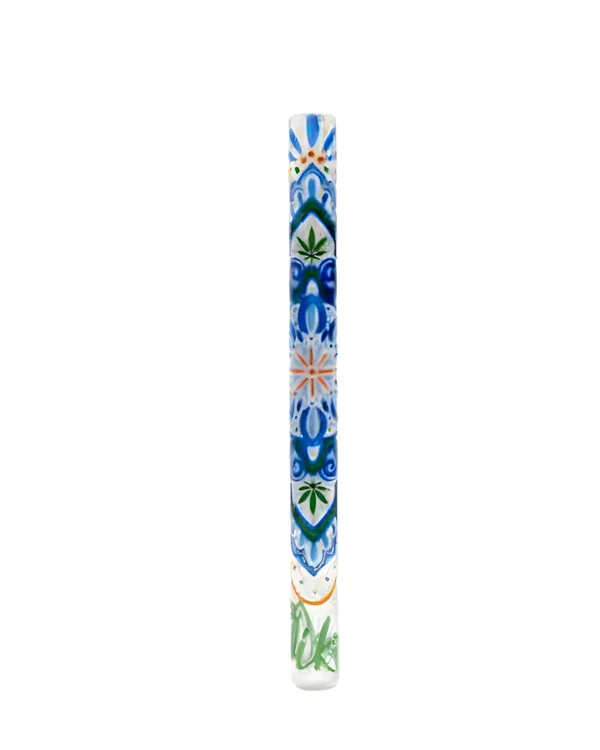 PITEIRA DE VIDRO OIKOS 6mm - MANDALA AZUL