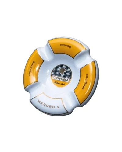 CINZEIRO DE CERAMICA COHIBA AMARELO
