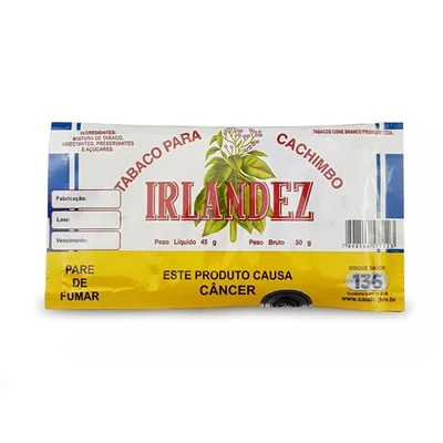 FUMO/CACHIMBO IRLANDEZ CHOCOLATE BRANCO