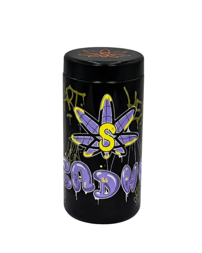 POTE HERMETICO DE VIDRO SADHU BLACK EDITION - 1000