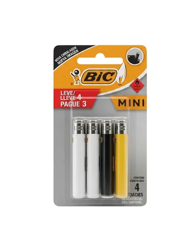 ISQUEIRO BIC MINI LEVE 4 PAGUE 3