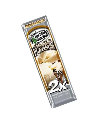 BLUNT WRAP DOUBLE PLATINUM- FRENCH VANILLA