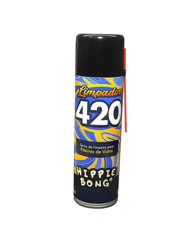 SPRAY DE LIMPEZA PARA PITEIRAS DE VIDRO HIPPIE BONG