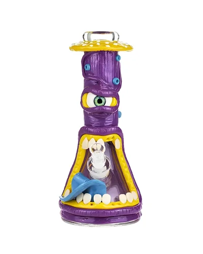 BONG PHOENIX MONSTER EYE ROXO 30CM - 14MM