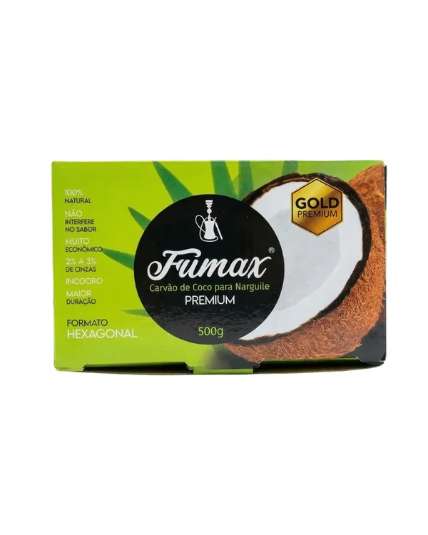 CARVAO DE COCO PARA NARGUILE FUMAX 500g