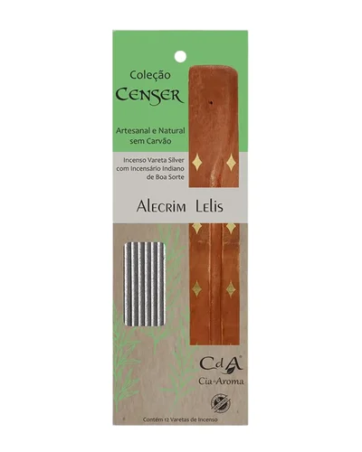 KIT VARETA+ INCENSARIO CENSER ALECRIM