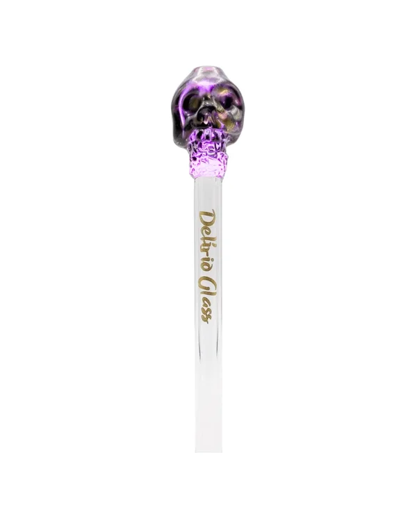 PITEIRA DE VIDRO DELIRIO 6mm - CAVEIRA ROSA