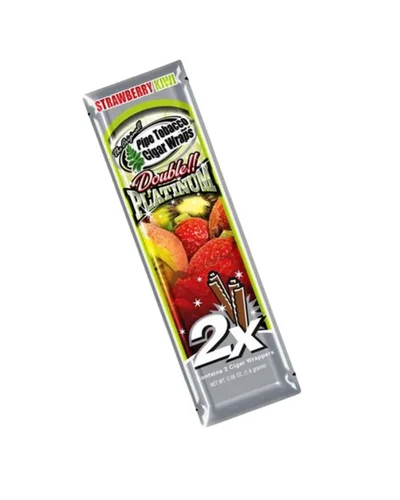 BLUNT WRAP DOUBLE PLATINUM- STRAWBERRY KIWI