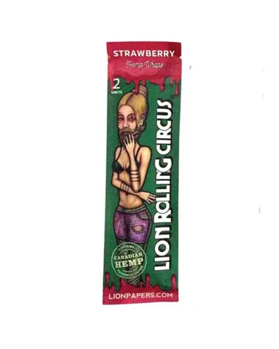 BLUNT LION CIRCUS HEMP WRAP - STRAWBERRY