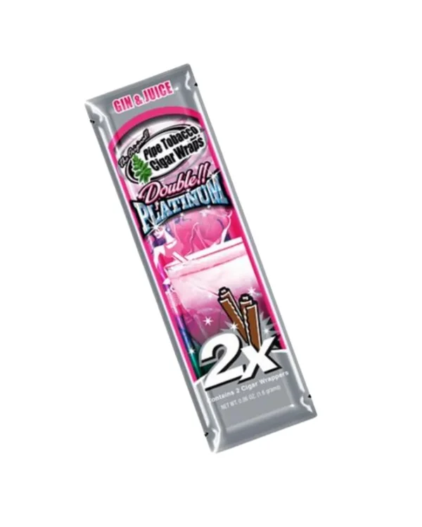 BLUNT WRAP DOUBLE PLATINUM- GIN & JUICE