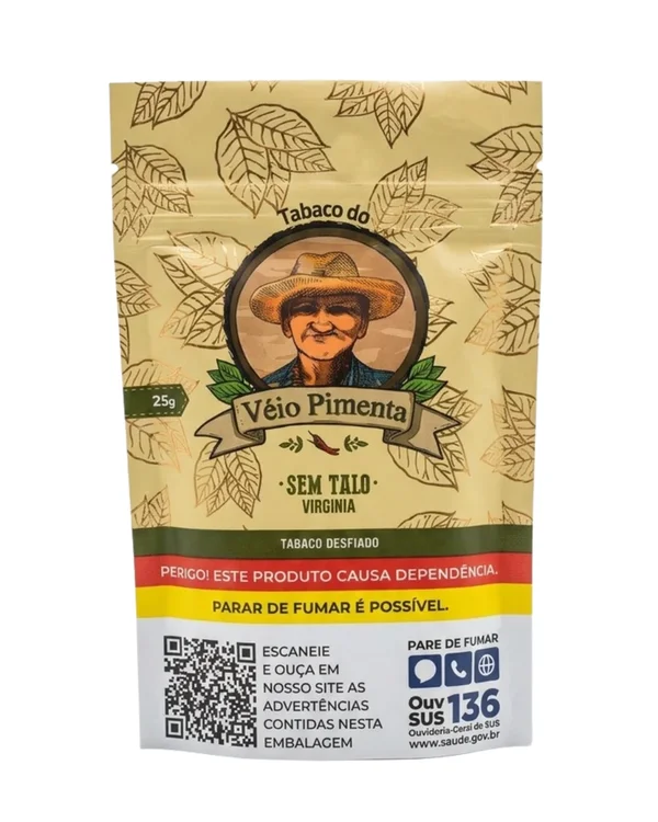 TABACO VEIO PIMENTA - 25G