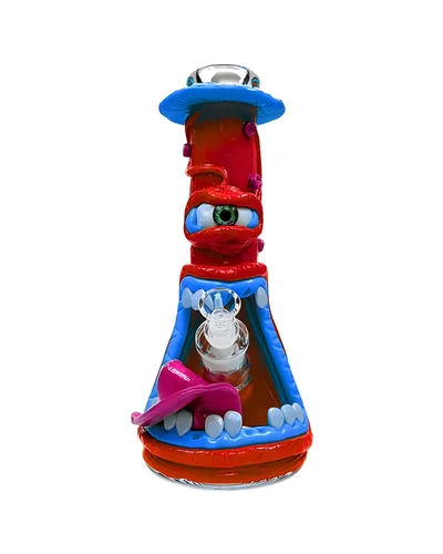 BONG PHOENIX MONSTER EYE VEREMLHO 34CM - 14MM