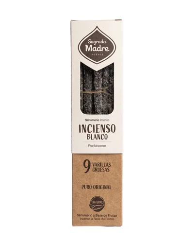 INCENSO SAGRADA MADRE - SALVIA BRANCA/FRANKINCENSE