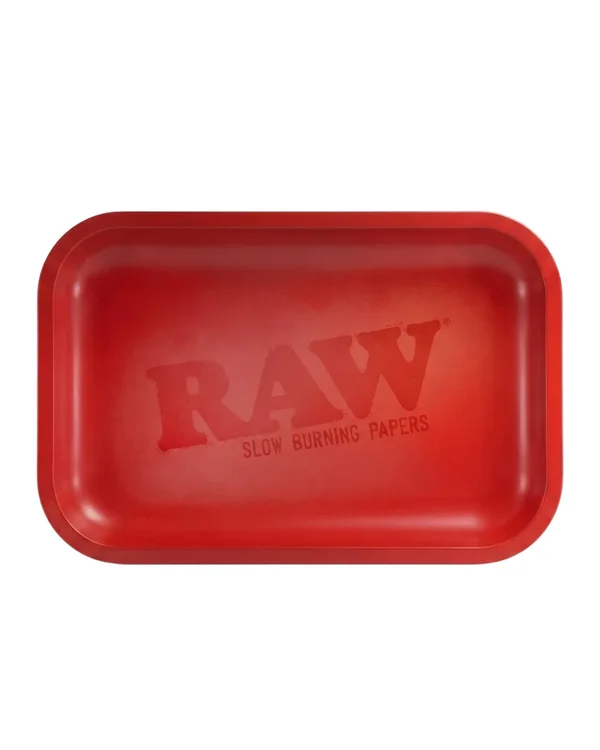 RAW RED MATTE METAL ROLLING TRAY - BANDEJA DE METAL