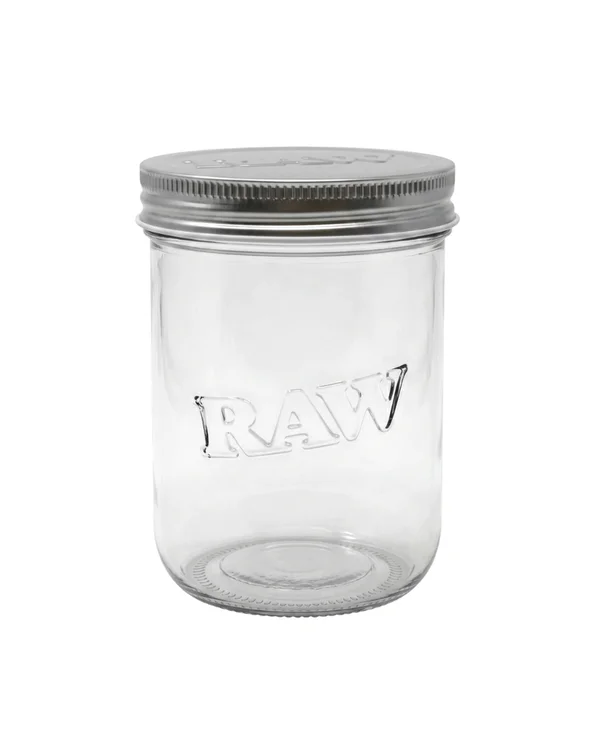 RAW MASON JAR DISPLAY 16 OZ