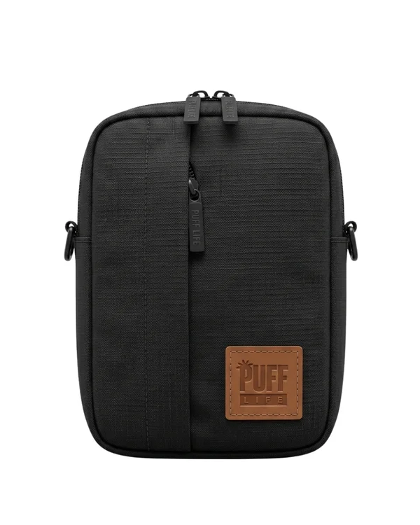 SHOULDER PUFF FLOWBAG BLACK