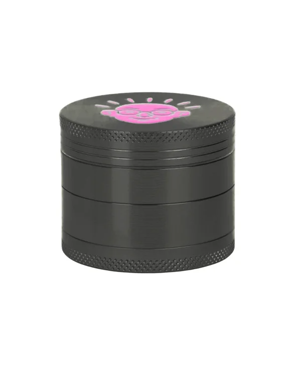 DICHAVADOR ALUMINIO BEM BOLADO 4 PARTES 5 CM - PRETO