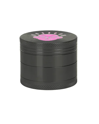 DICHAVADOR ALUMINIO BEM BOLADO 4 PARTES 5 CM - PRETO