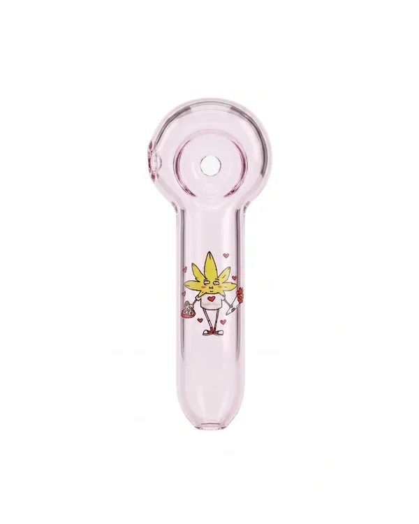 PIPE DE VIDRO ROSA 11cm