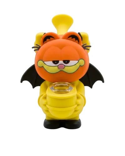 BONG DE SILICONE GARFIELD AMARELO 15CM - FORNILHO
