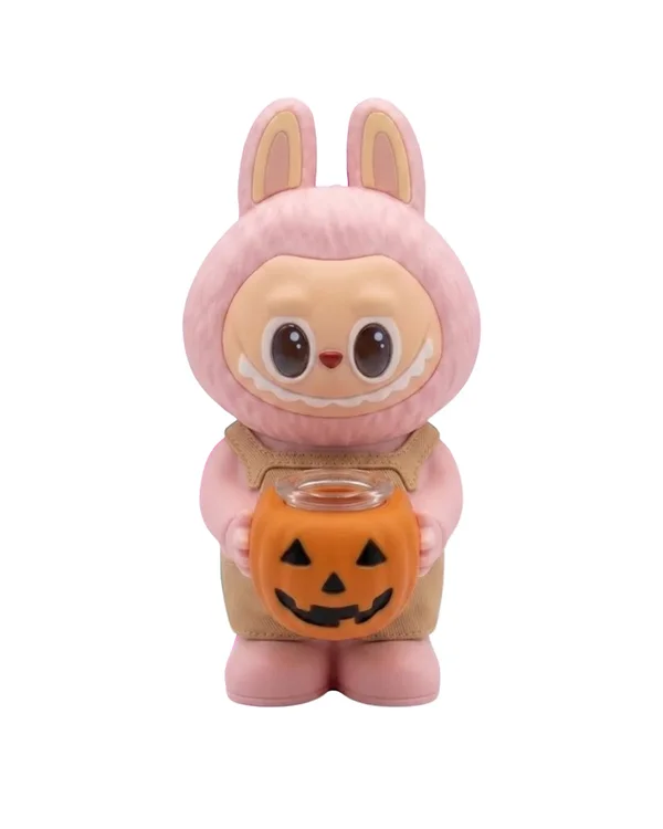 BONG DE SILICONE LABUBU ROSA 15CM - FORNILHO
