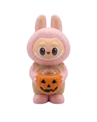 BONG DE SILICONE LABUBU ROSA 15CM - FORNILHO