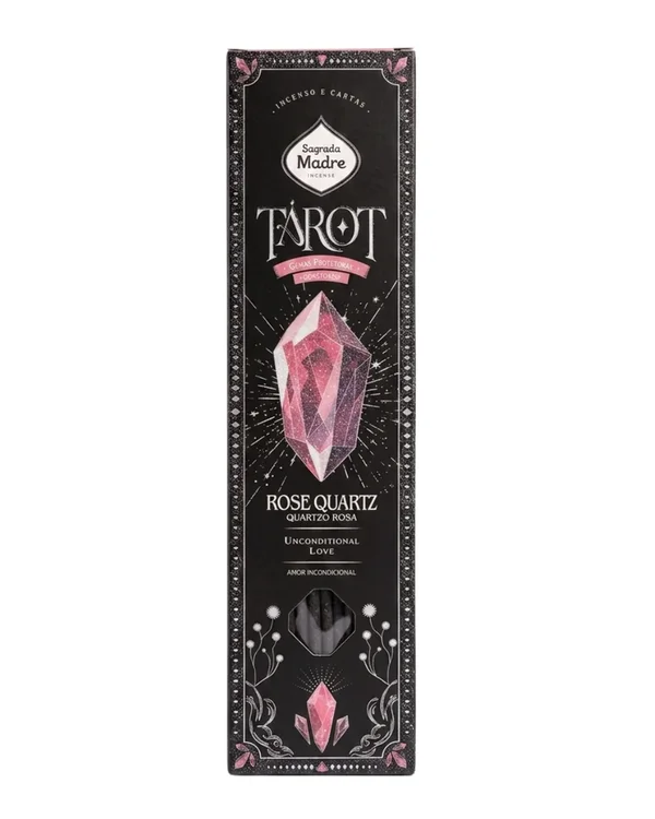INCENSO LINHA TAROT GEMAS QUARTZO ROSA