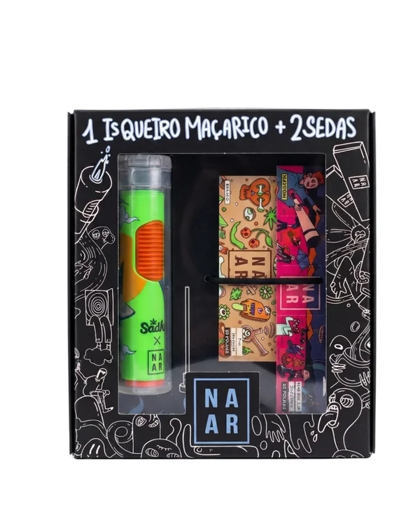 KIT NAAR (SEDA KING,SEDA 1.1/4) + ISQUEIRO NAAR M1