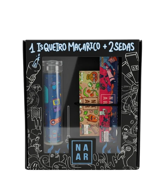 KIT NAAR (SEDA KING,SEDA 1.1/4) + ISQUEIRO NAAR M4
