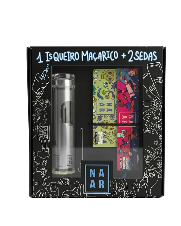 KIT NAAR (SEDA KING,SEDA 1.1/4) + ISQUEIRO NAAR M5