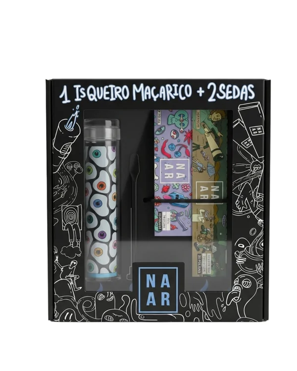 KIT NAAR (SEDA KING,SEDA 1.1/4) + ISQUEIRO NAAR M7