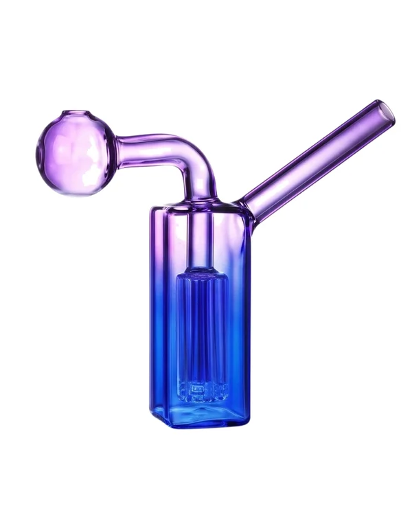 BONG DE VIDRO PARA DAB ABDUZIDO SQUARE - ROSA E AZUL