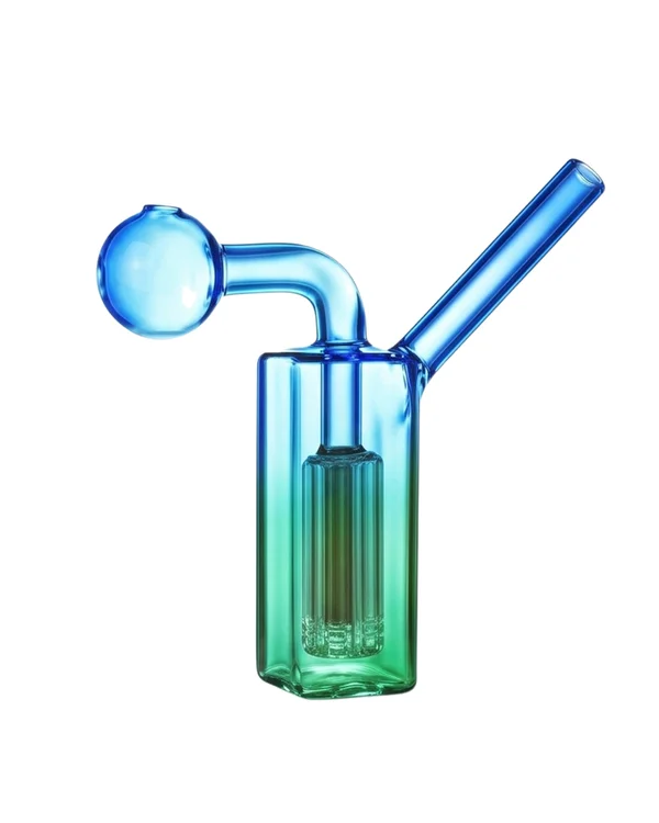 BONG DE VIDRO PARA DAB ABDUZIDO SQUARE - AZUL E VERDE