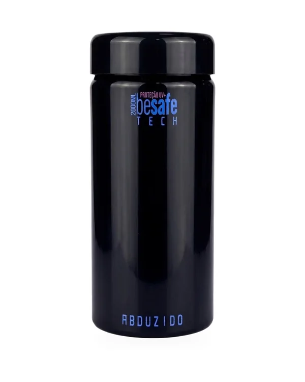 POTE DE VIDRO HERMETICO ABDUZIDO BESAFE TECH UV PRETO - 550ML